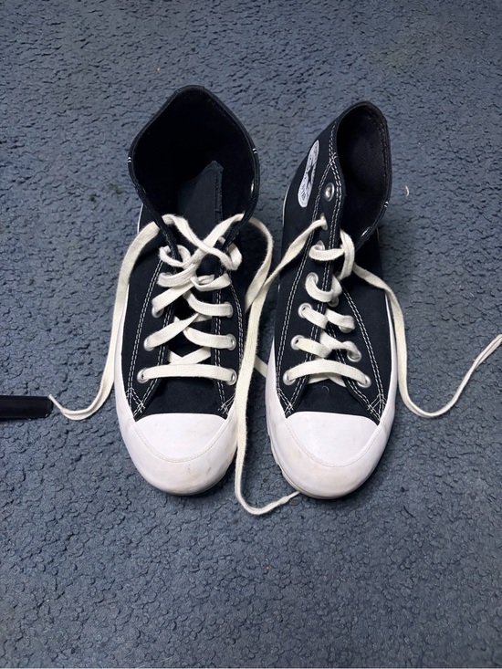 Converse Shoes - Converse Black High-Top Sneakers with White Accents